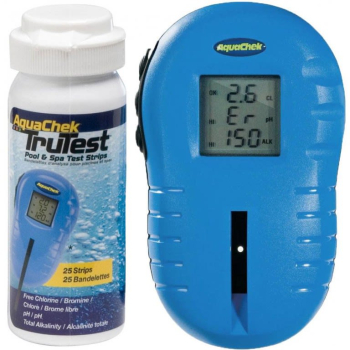 AquaChek® Kombi-Messgerät mit 25 Teststreifen.